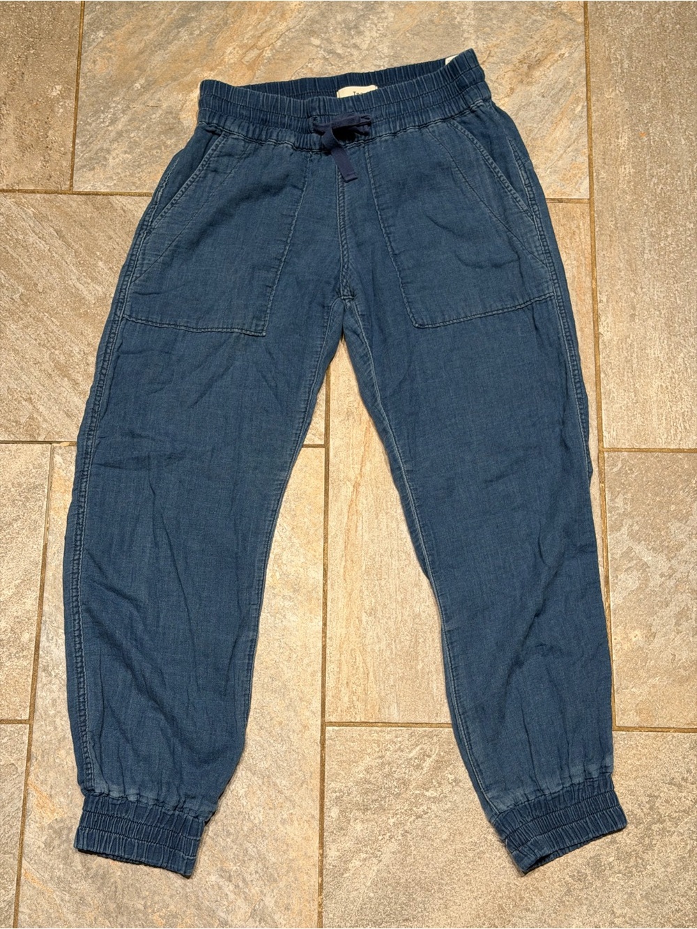 TNA Women's Navy Blue Drawstring Joggers